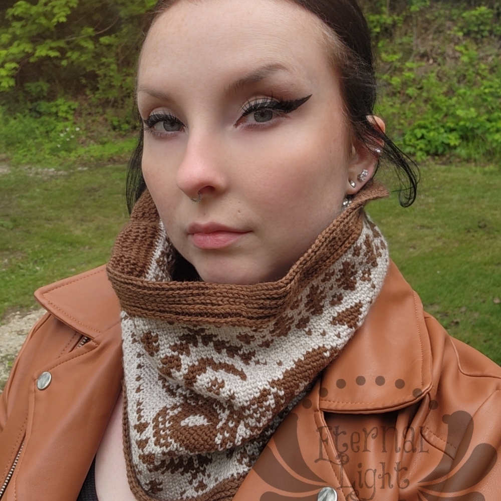 READY TO SHIP Crochet Cecropia Cowl One Size Teen/Adult